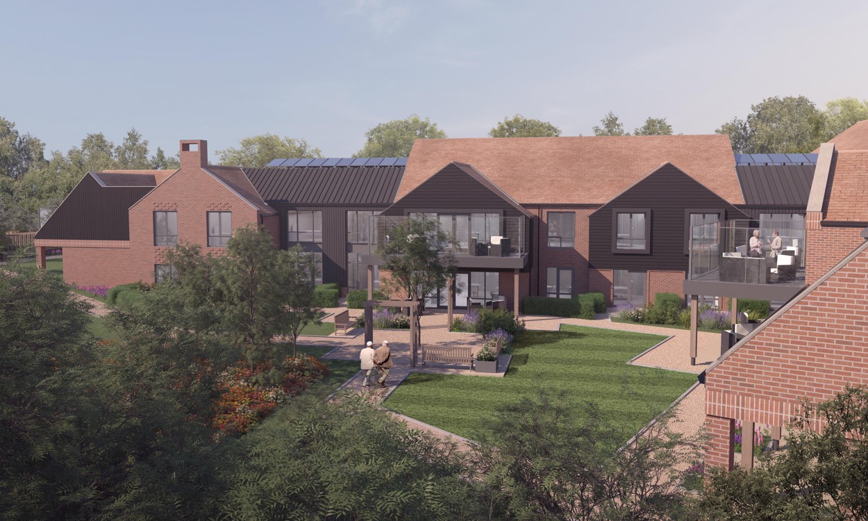 Lucks Hill care home in West Malling artist impressions