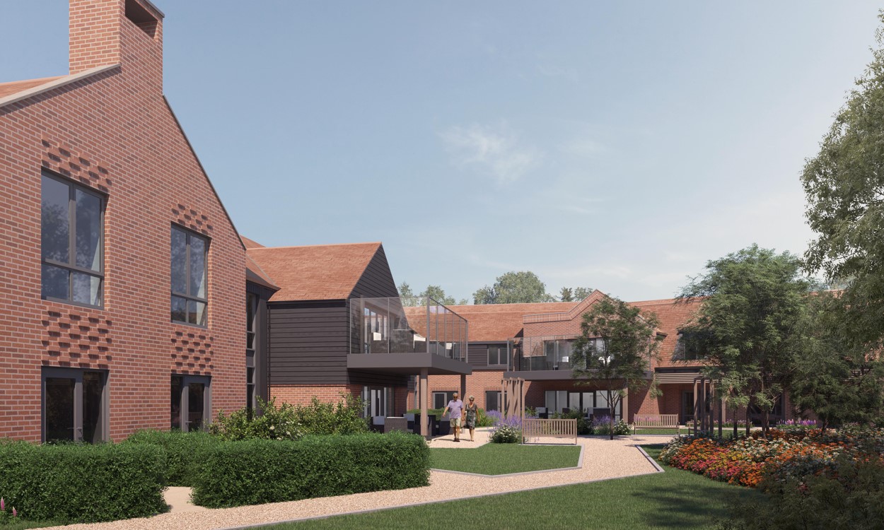 Lucks Hill care home in West Malling artist impressions