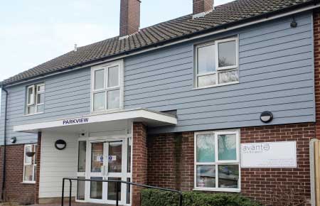 Parkview care home entrance
