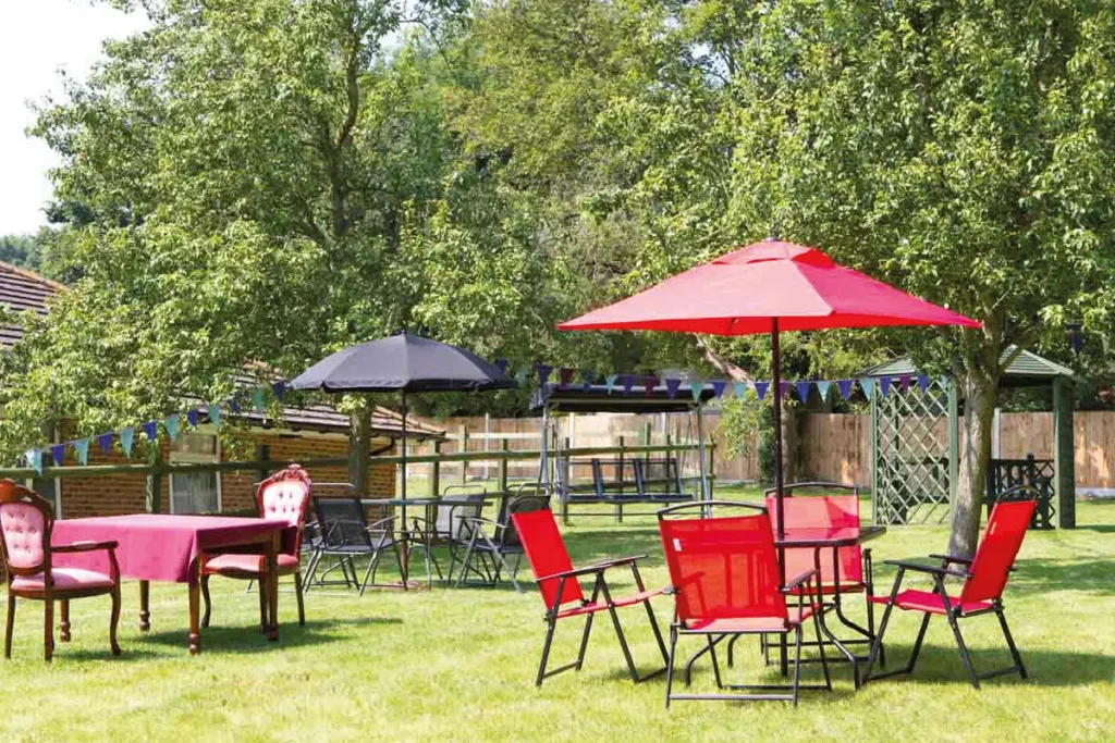 Bridge Haven Care Home garden area