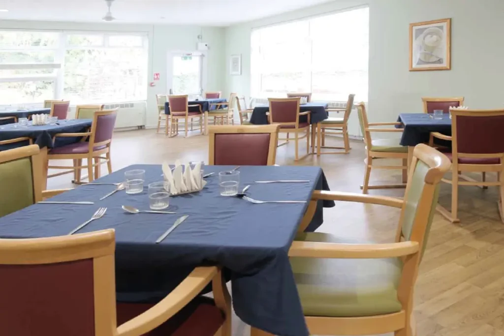 Court Regis Care Home dining area