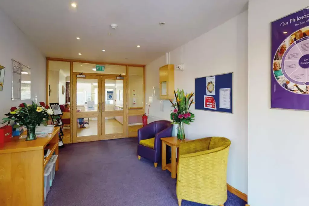 Court Regis Care Home reception area