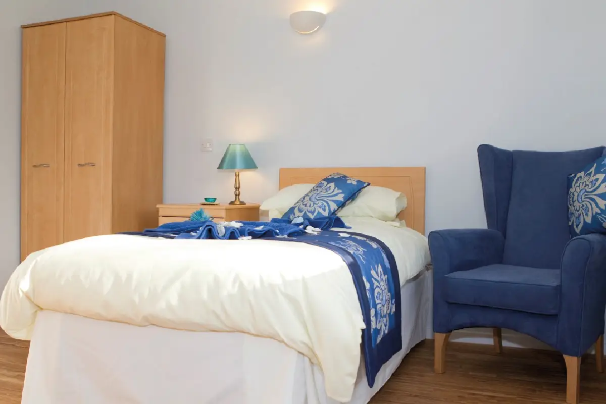 Northbourne Court Care Home bedroom