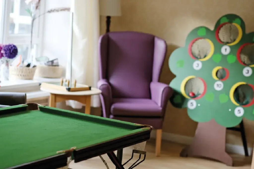 Parkview Care Home games room