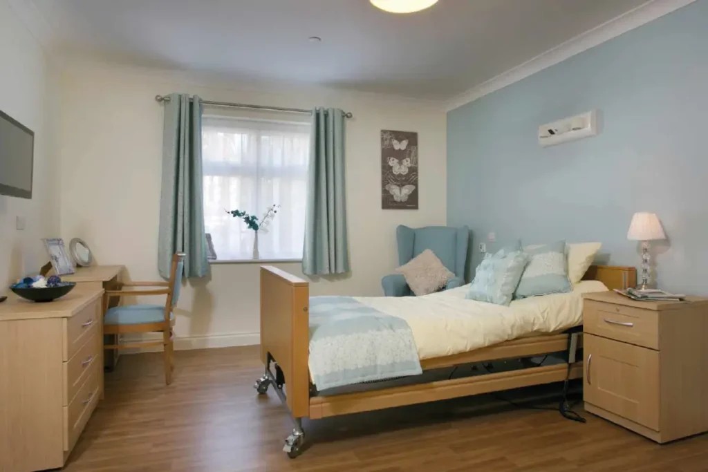 Puddingstone Grange Care Home bedroom