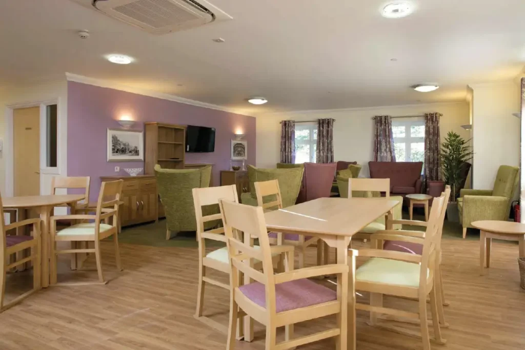 Puddingstone Grange Care Home dining area