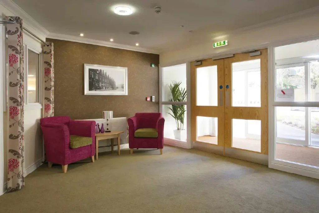 Puddingstone Grange Care Home reception area