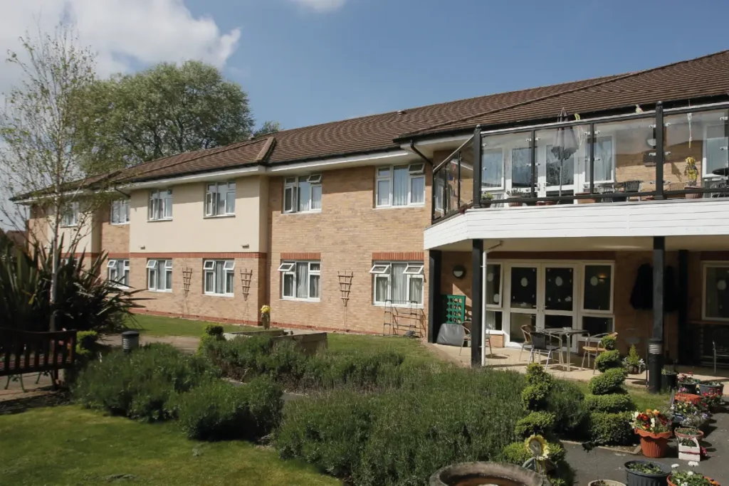 Riverdale Court Care Home garden area