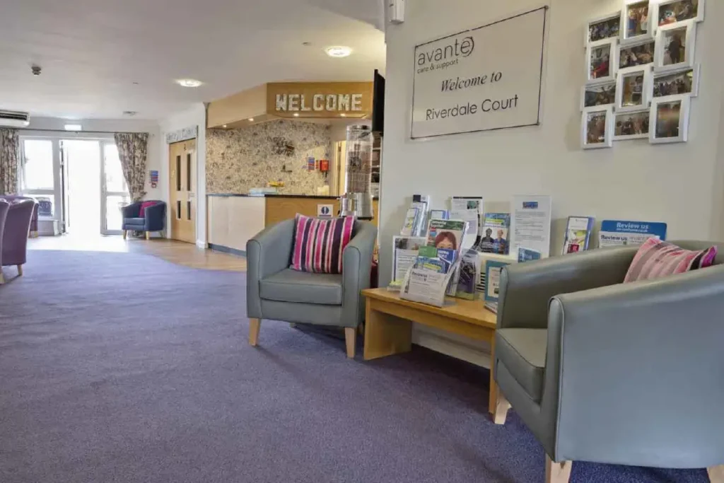 Riverdale Court Care Home reception lounge