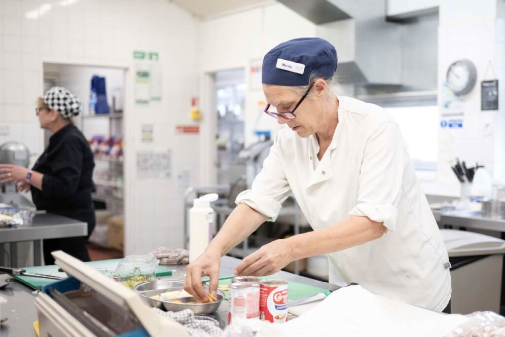 Avante Care Chef preparing food in the kitchen