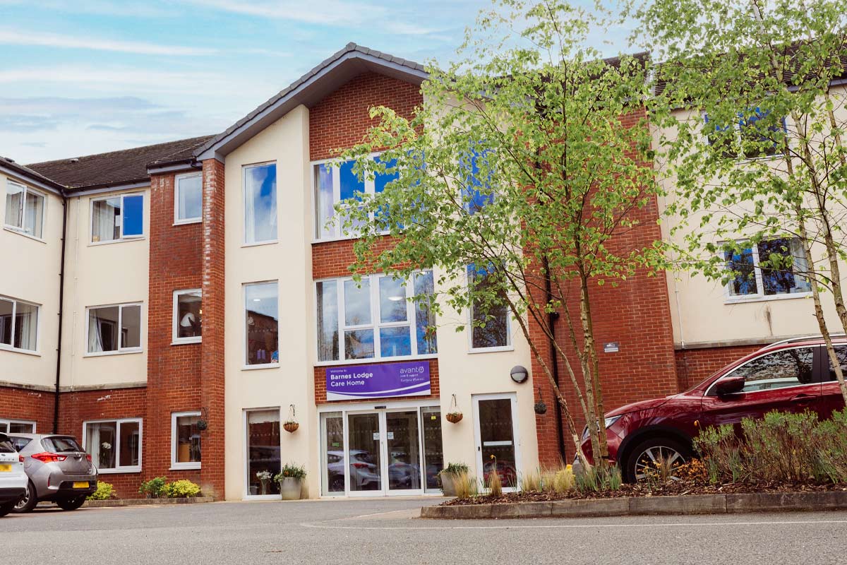 Barnes Lodge care Home entrance