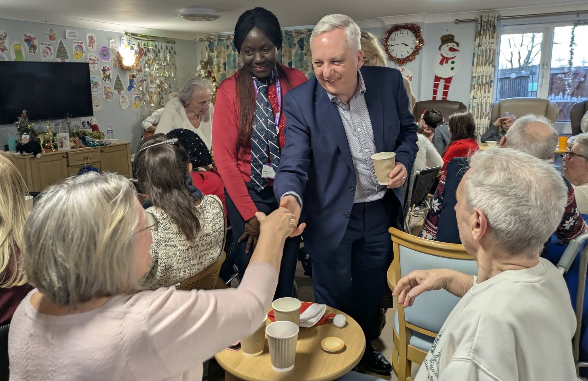 Local MP Daniel Francis, champions community connection with visits to Parkview Care Home